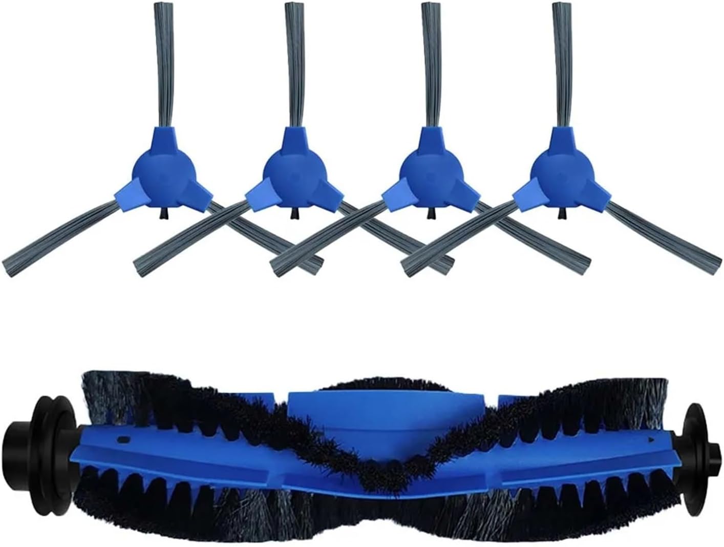 Vacuum attachment Compatible With Ecozy RV-SG250B Robot Vacuum Cleaner Roller Main Brush Edge Spin Side Brush Accessory Replacerment Part(Set F)