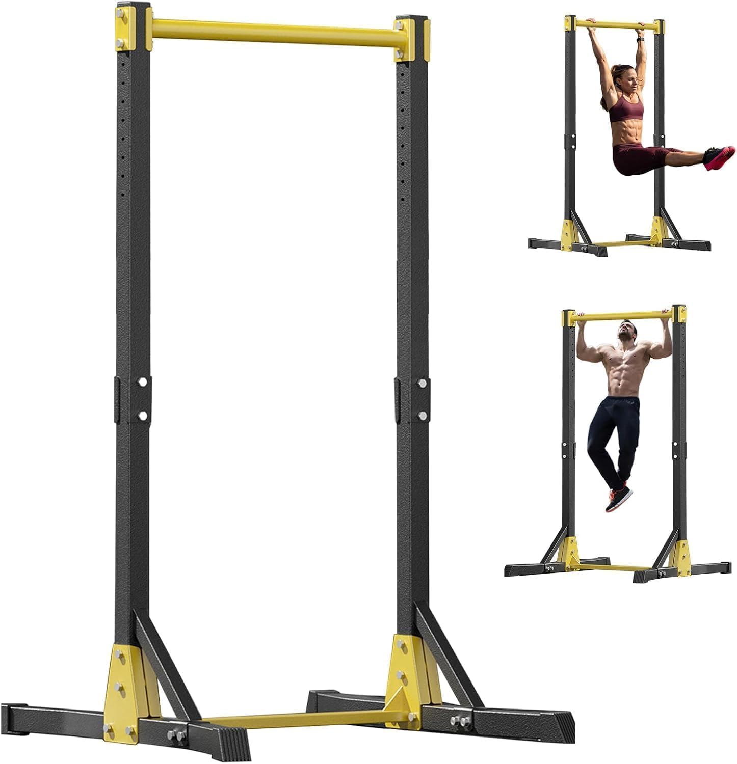 Portable Pull Up Bar Station, Pull Up Bar Free Standing, Pull Up Tower with 11 Height Levels, Free Standing Pull Up Bars for Home Gym, Pull Up Tower Station 180Kg