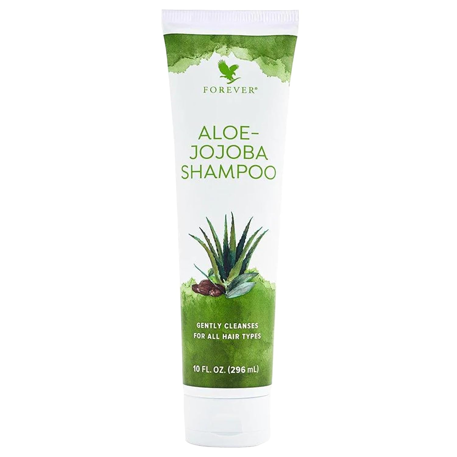 Forever Living - Aloe-Jojoba Shampoo - 10 fl oz | Contains Aloe Vera, Jojoba Oil And Vitamin A, Tropical Fruit Fragrance, Shampoo For All Hair Types