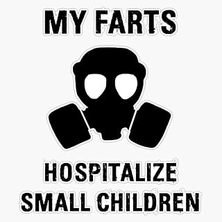 Funny Farts Sticker Decal Bumper Sticker 5"