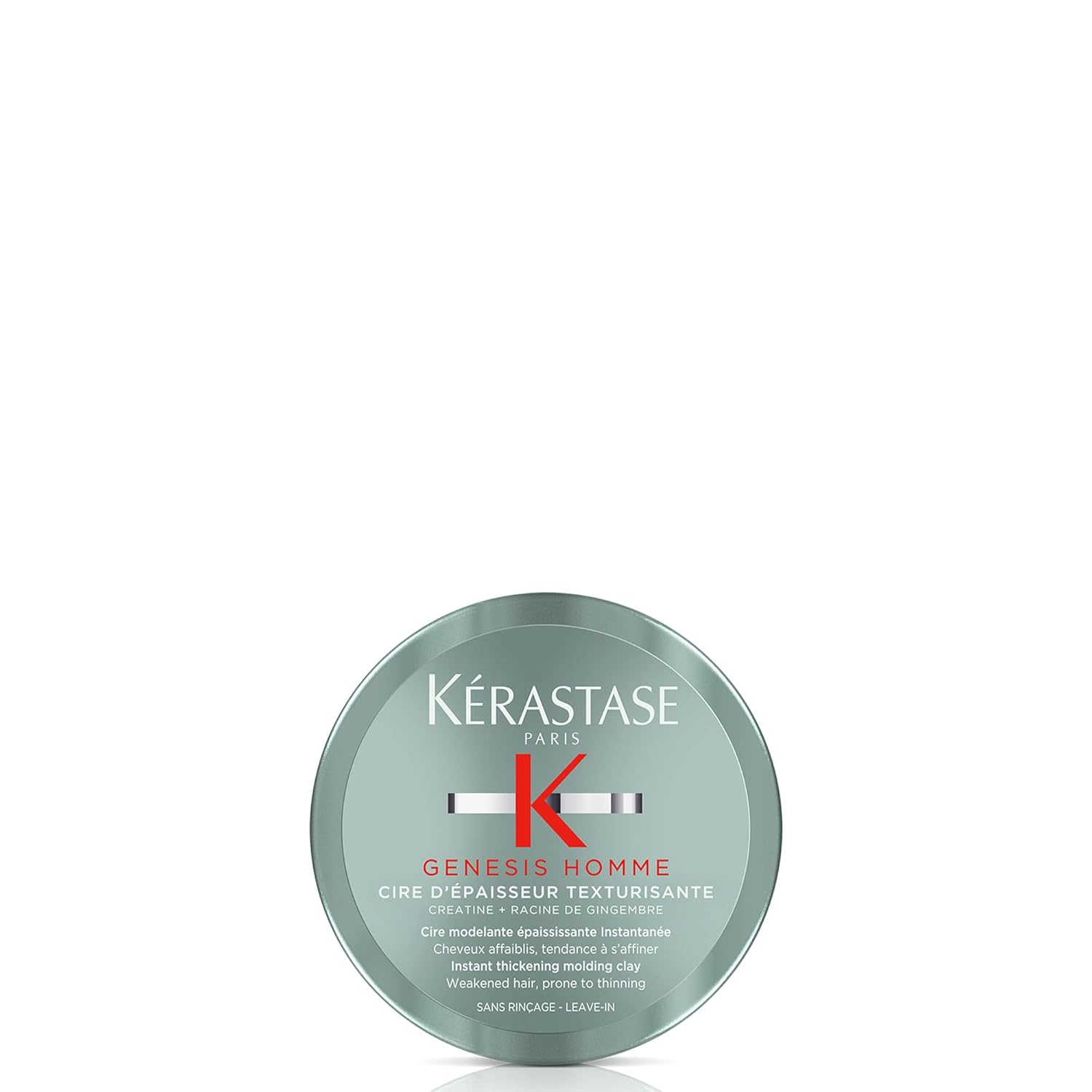 Kerastase Genesis Homme Cire d'Epaisseur Texturisante Light Hold Wax Pomade For Men, Provides Texture & Thickness, For Weakened Hair, 2.5 Fl Oz