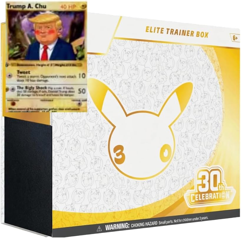 30th Celebration Sealed Elite Trainer ETB Box Plus Hobby Rewards BONUS PROMO - PARODY Card