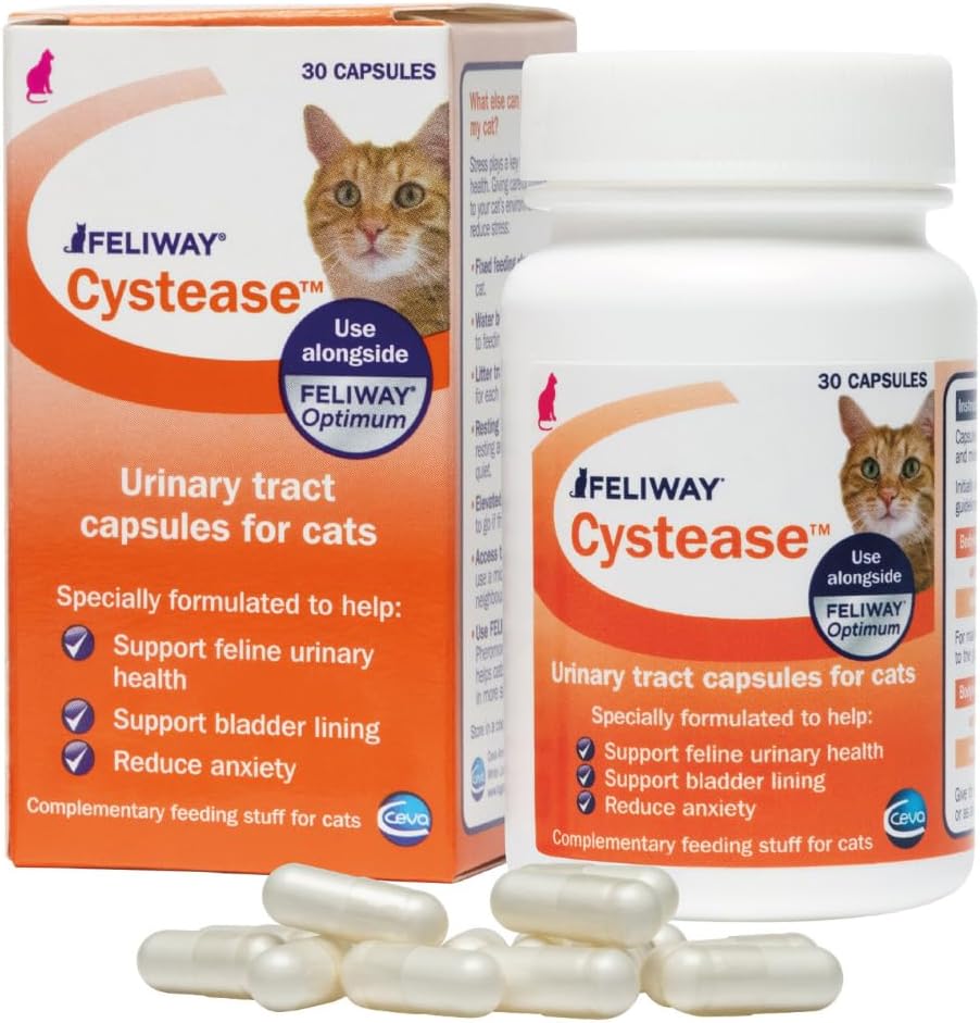 FELIWAY Cystease Advanced Urinary Tract Support for Cats (Pot Size: 30 Tablets)
