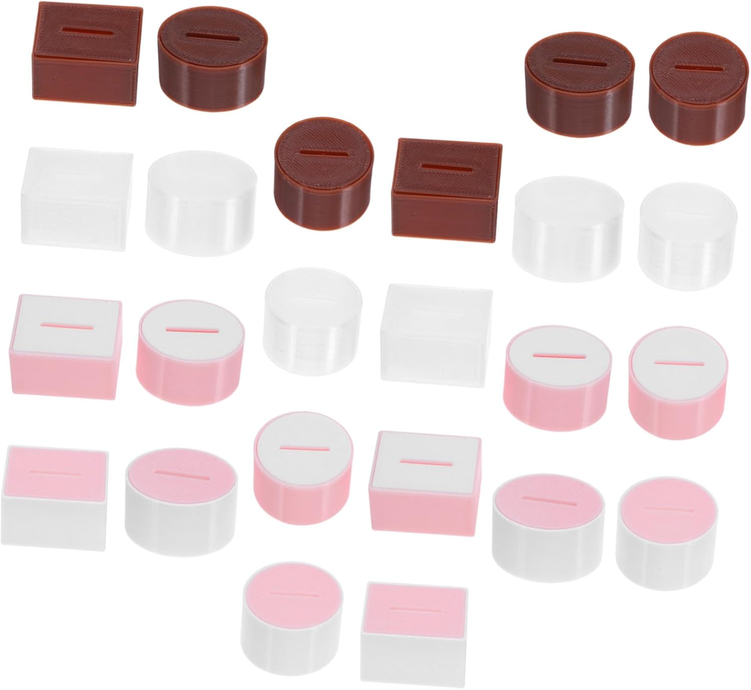 Beaupretty 24pcs Miniature Dollhouse Tissue Holder Set Tissue Box Covers for Dollhouse Bathroom Living Room Decor Accessories