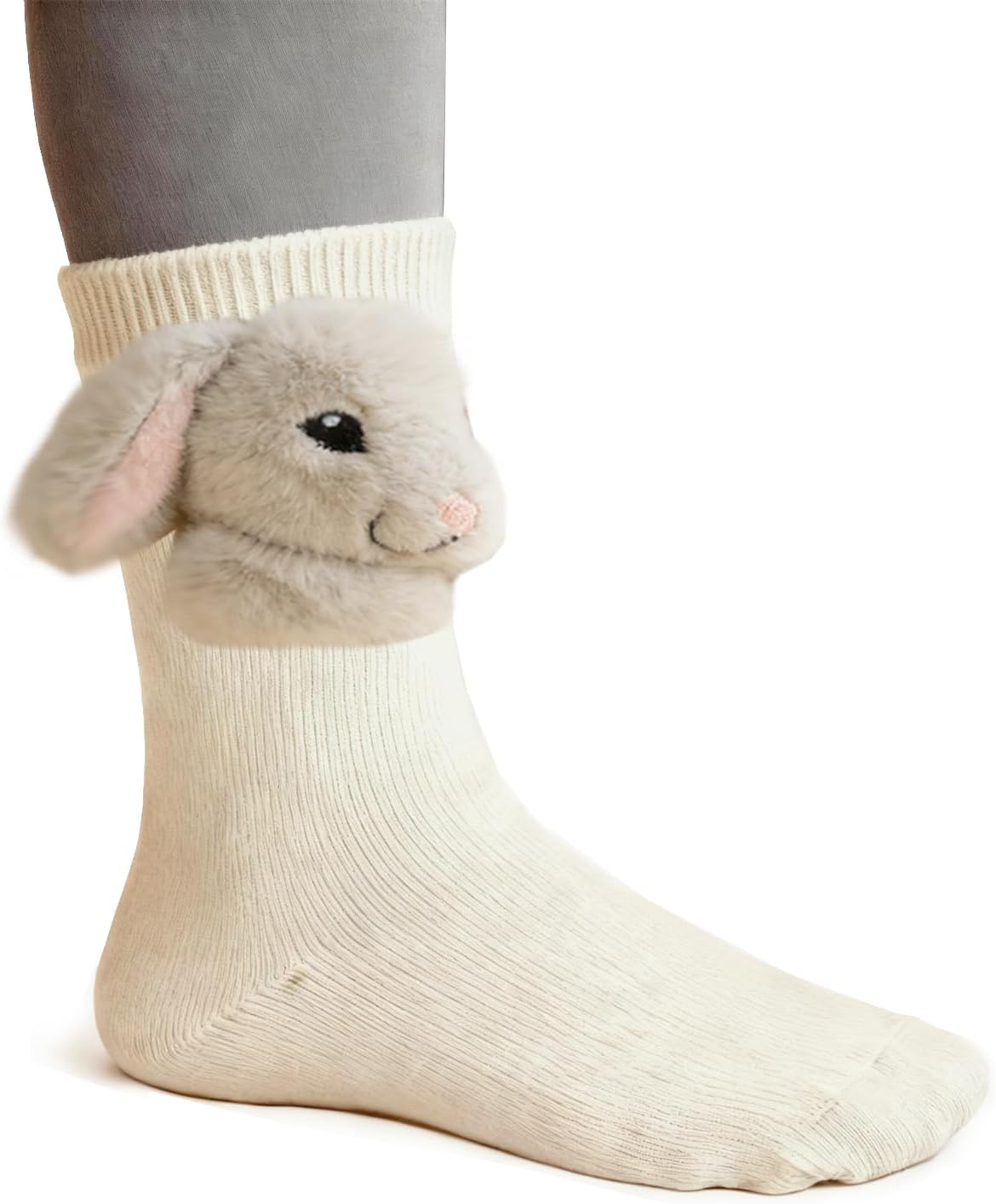 UKM Animal Socks, 3D Knit Animal Socks, Cute Plush Animals Hug Sock, Long Stocking Sock for Christmas Gifts