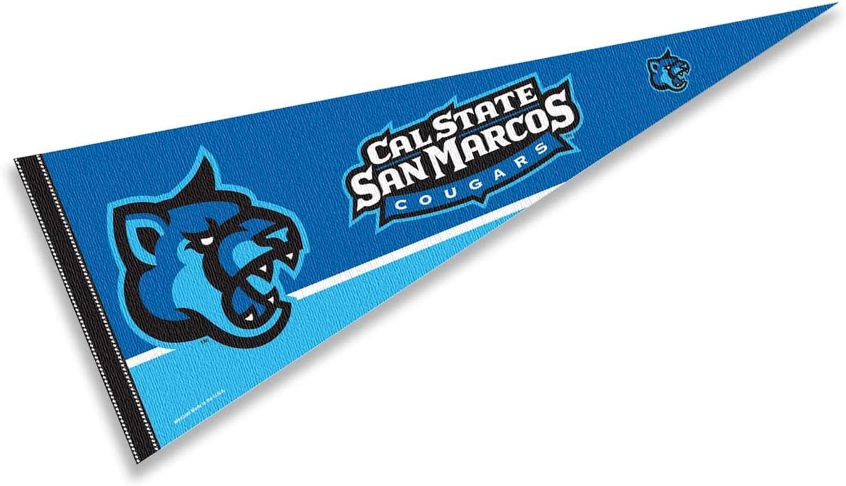 College Flags & Banners Co. Cal State San Marcos Cougars Pennant Full Size Felt