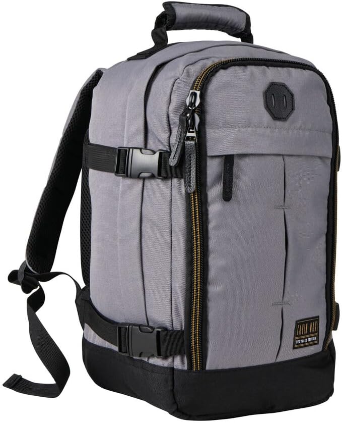 Metz Stowaway 20L Travel Bag 16x10x8inch (40x25x20cm) - Mini Backpack/Weekender Bag Ideal Underseat Carry on Luggage (Apache Grey)