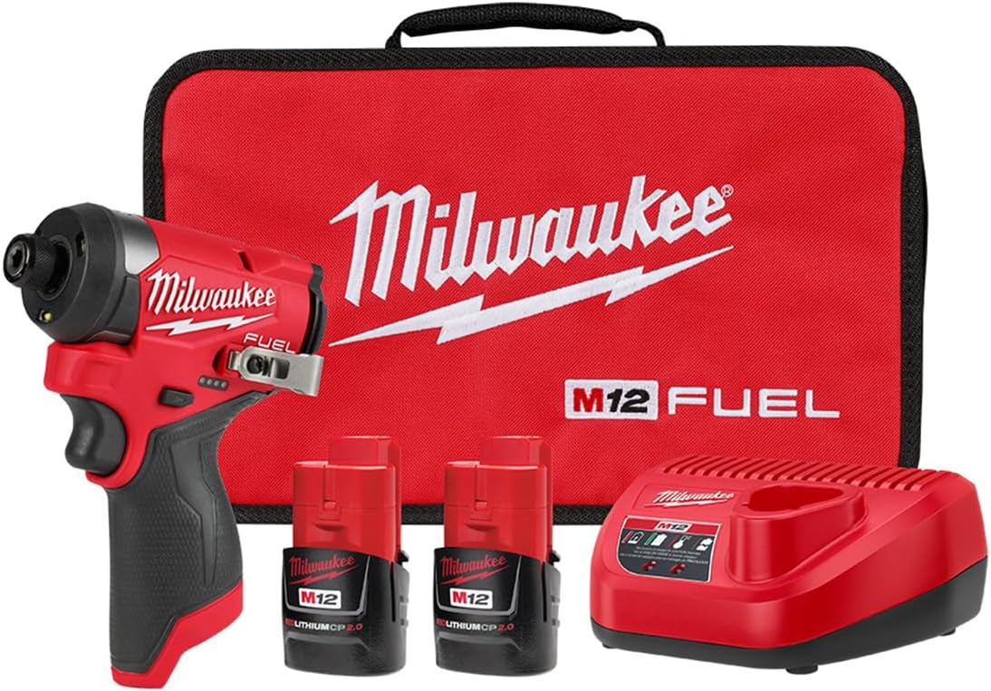 Milwaukee Electric - M12 Fuel. 1/4 HEX Impact Driver KIT
