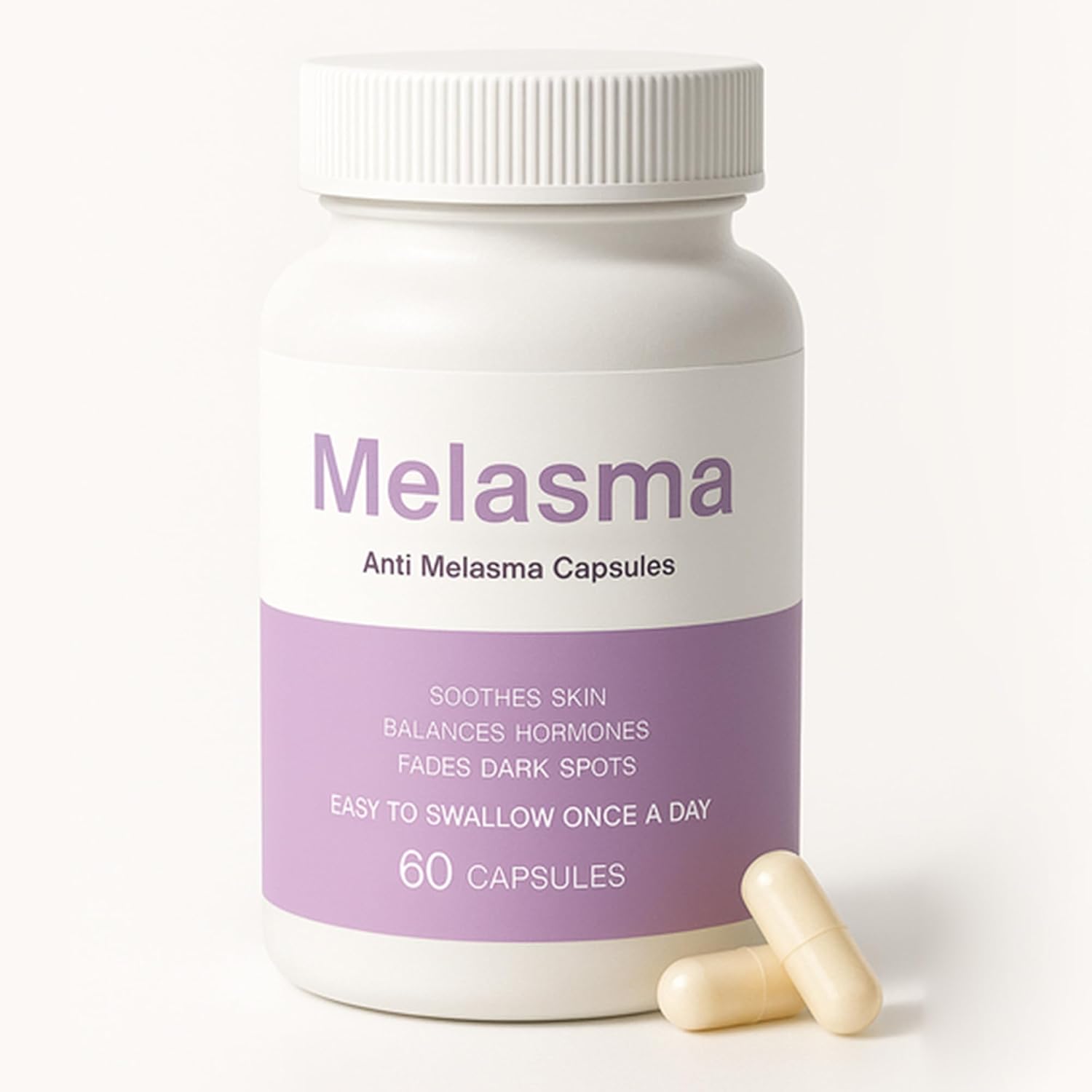 Melanina Anti-Melasma Capsules - with DIM, KSM-66, Turmeric Extract 95% for Women 60 Capsules