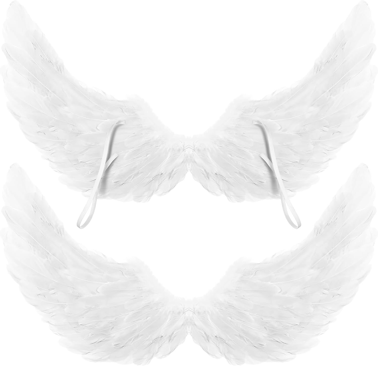 Jenaai 2 Pieces Halloween Feather Angel Wings