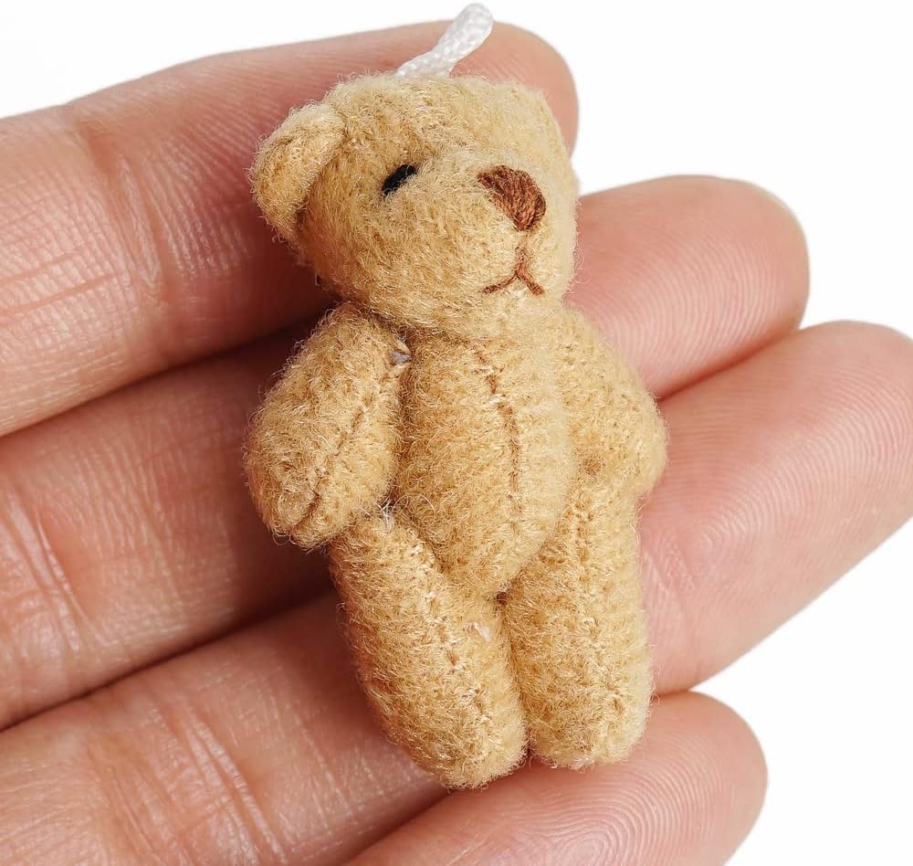 Odoria 1/12 Scale Dolls House Miniature Bear Dollhouse Accessories, Brown Age 15+