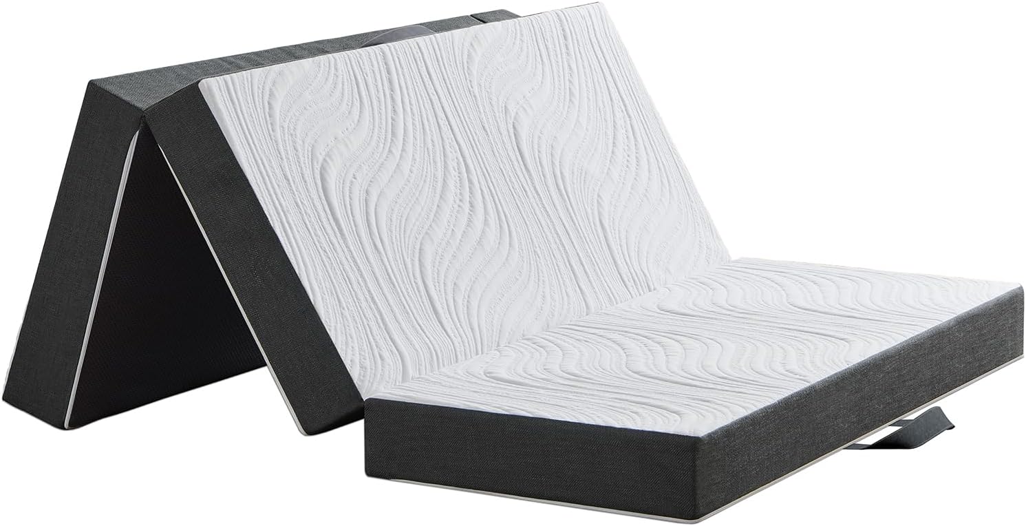 Twirest Folding Mattress,Single Foldable Memory Foam Mattress,90x190x15cm