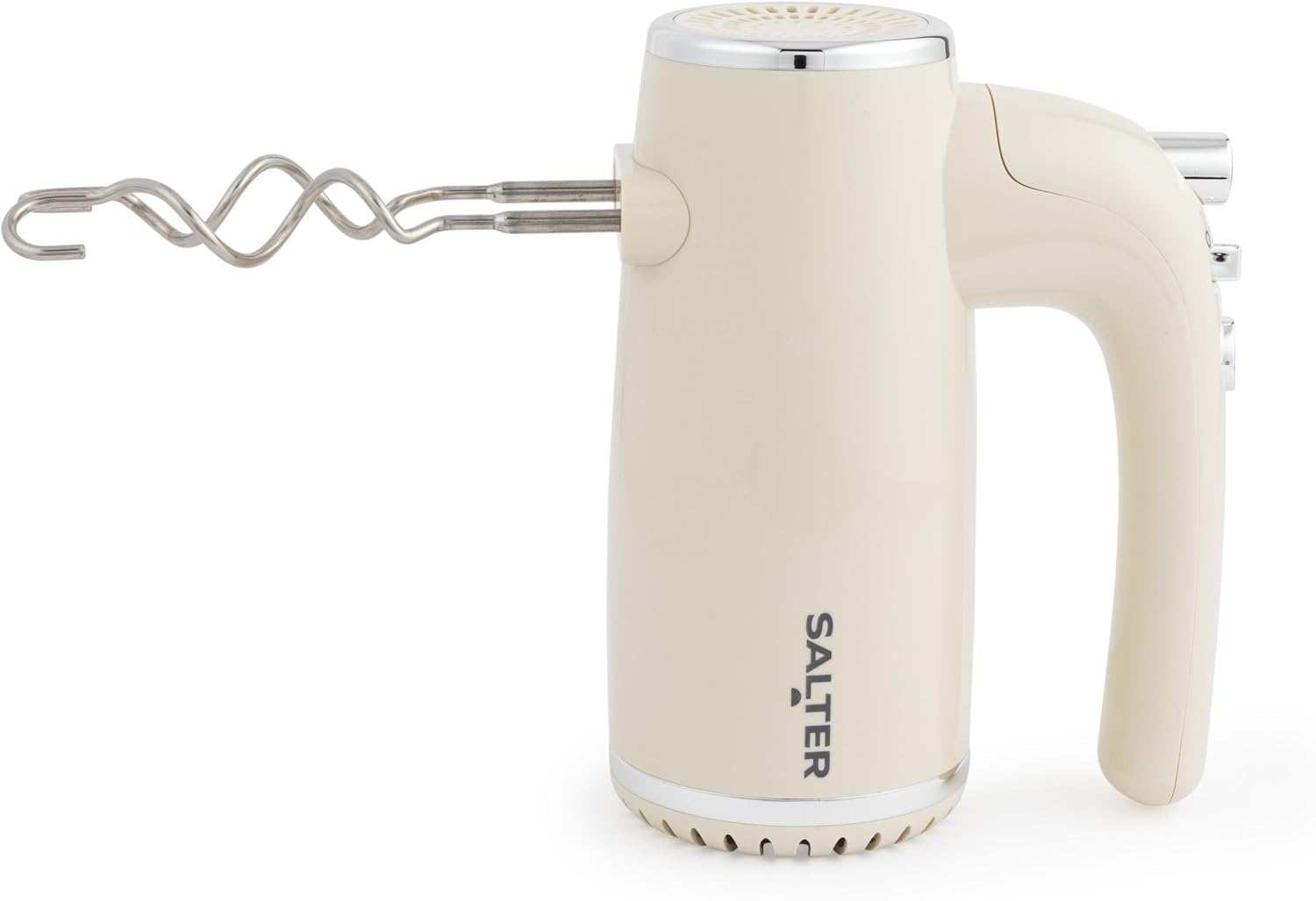 Salter Retro Hand Mixer, 400W, 5 Speed With Turbo, Cream
