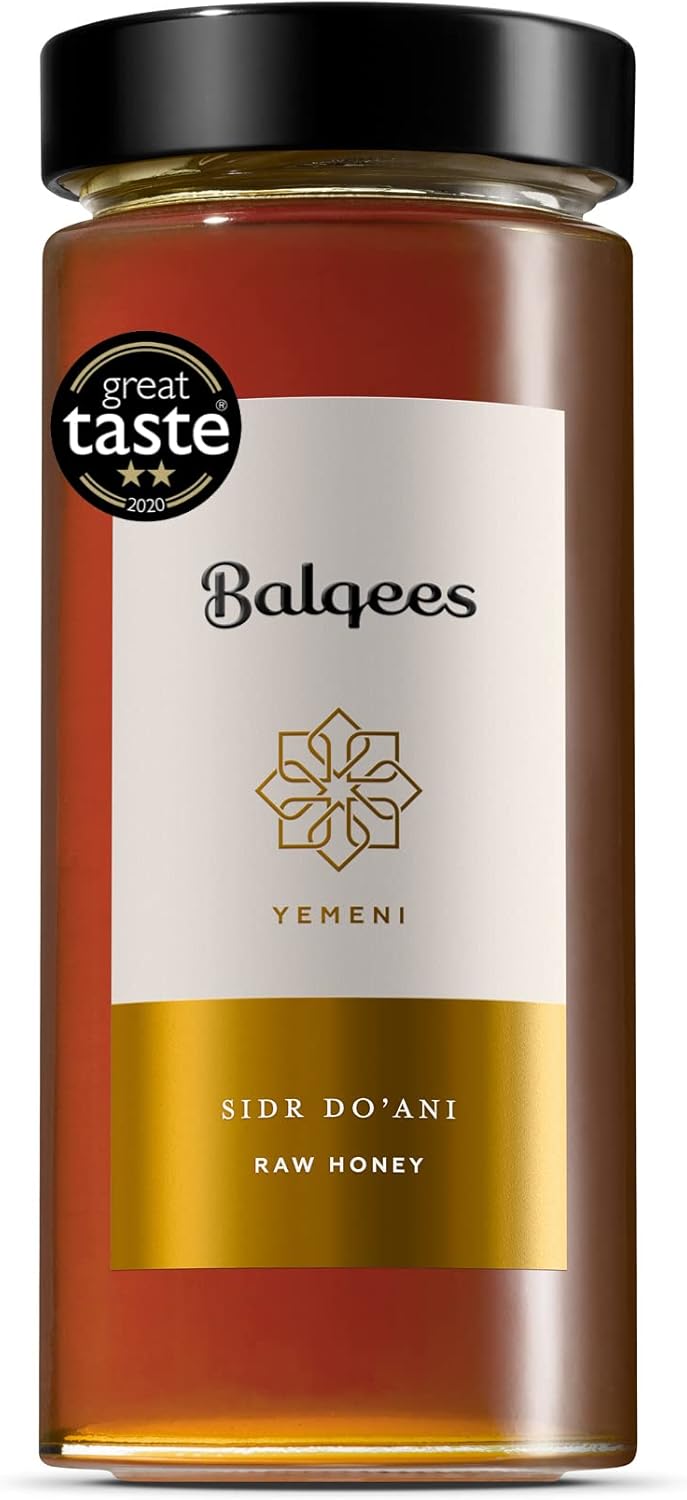 Balqees Raw Yemeni Sidr Doani Honey (400g) - Pure, Unpasteurised, Unfiltered - 100% Raw Honey