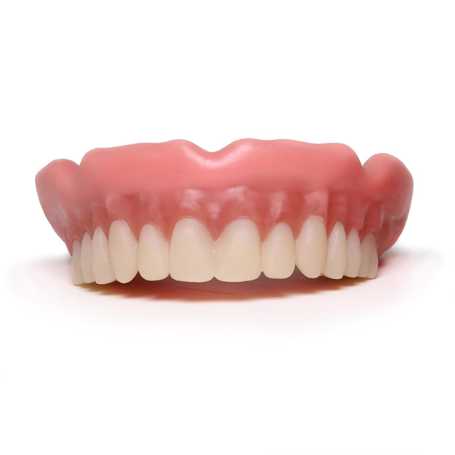 Boil-&-Bite Functional Denture, Self-fit at Home in Mins, Adjusts for Narrow or Wide Arches, Long-term or temporary Solution, Eat, Drink and Smile Confidently, S/M Upper Arch