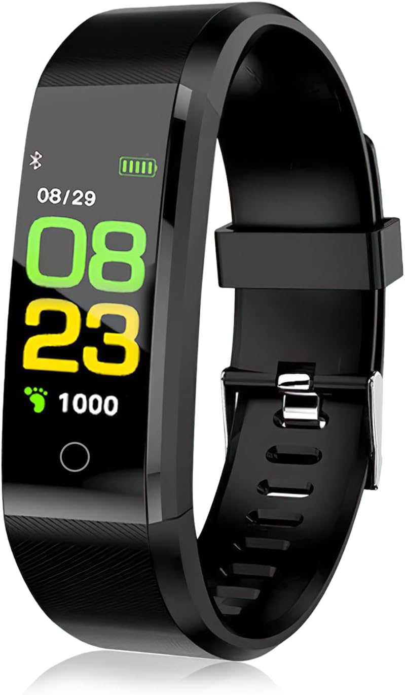 Fitness Tracker Activity Tracker Smart Watch, with Heart Rate Sleep Monitor Step and Calories Counter Blood Pressure Monitor IP67 Waterproof Fitness Watch for Kids Women Men for Android and iOS Phones