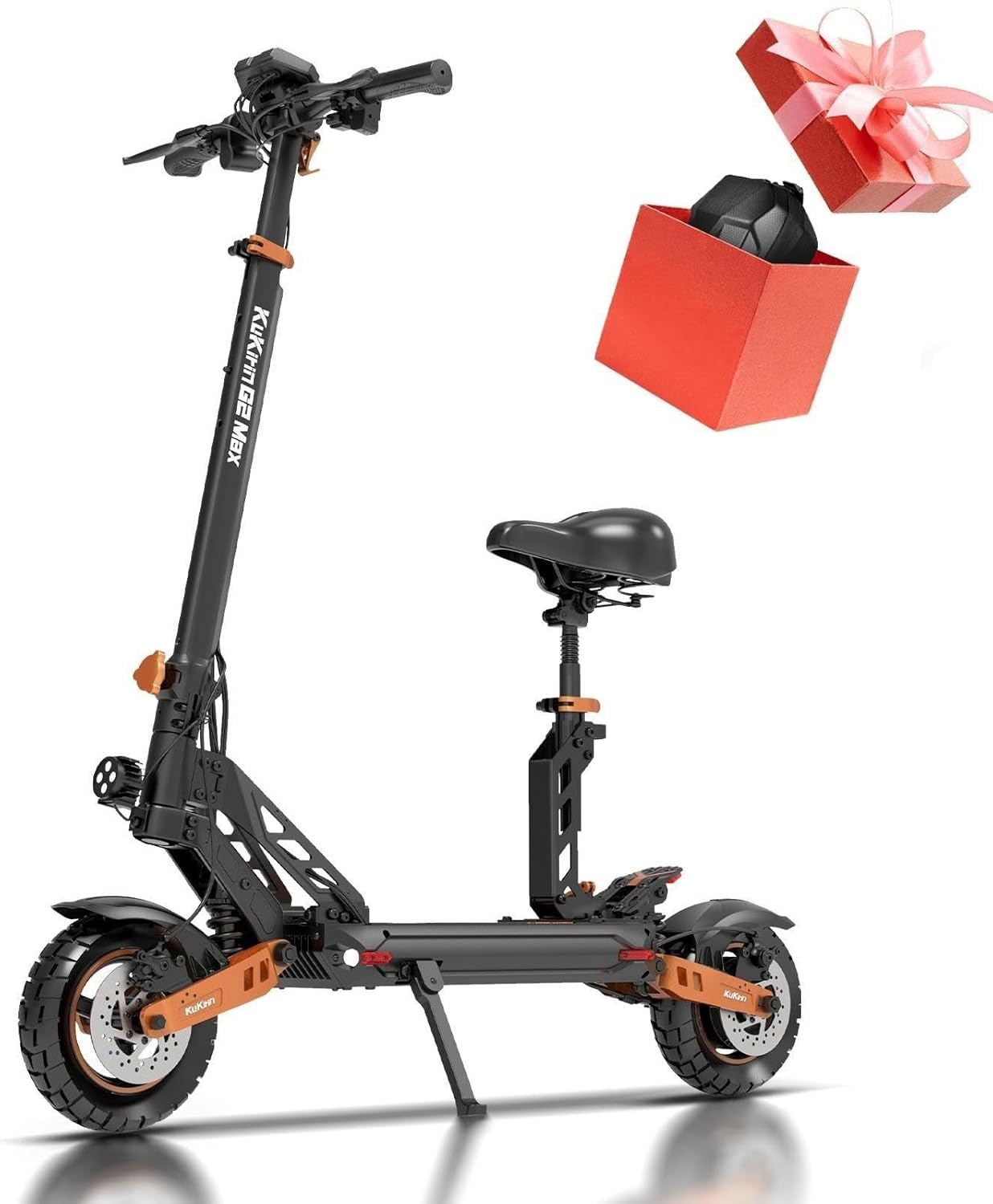 KUKIRIN G2 Master/G2Max Electric Scooter, 2000W Motor, 40 Mph Max Speed & 40 Miles Max Range, with 10'' Off-Road Tire, Foldable Electric Scooter for Adults, Teens, Load 264 Lbs
