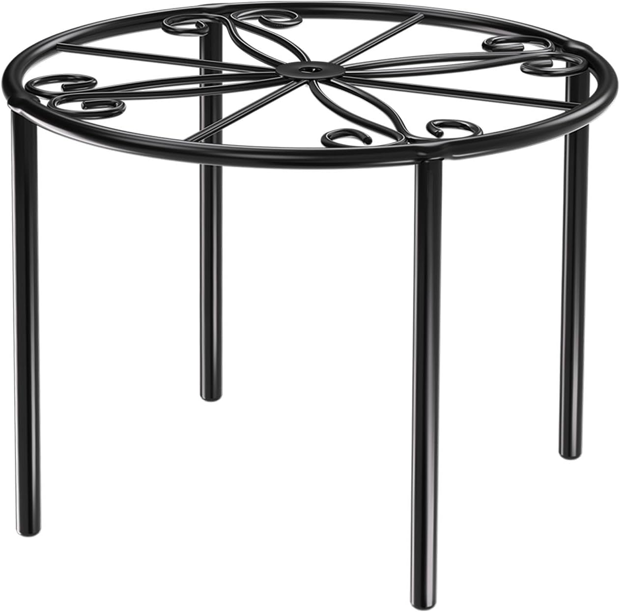 Josmimic 1 Pack Metal Plant Stand Heavy Duty 10.2''/26cm Flower Rack Flower Pot Stand Planter Holder Indoor And Outdoor