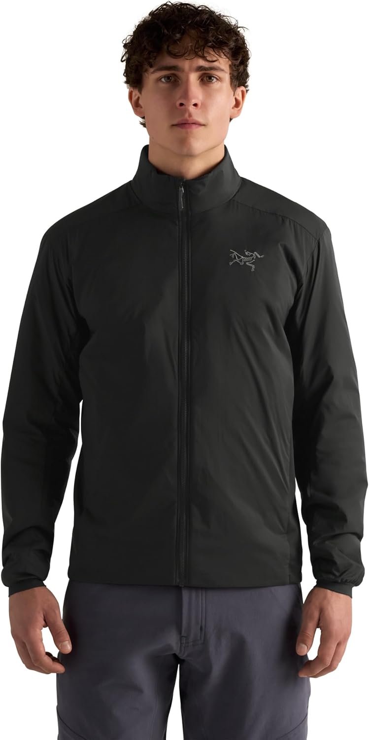 Arc'teryx Atom Jacket Men's | Warm Yet Lightweight Synthetically Insulated Hiking Rain Jacket for Men | Black, Large