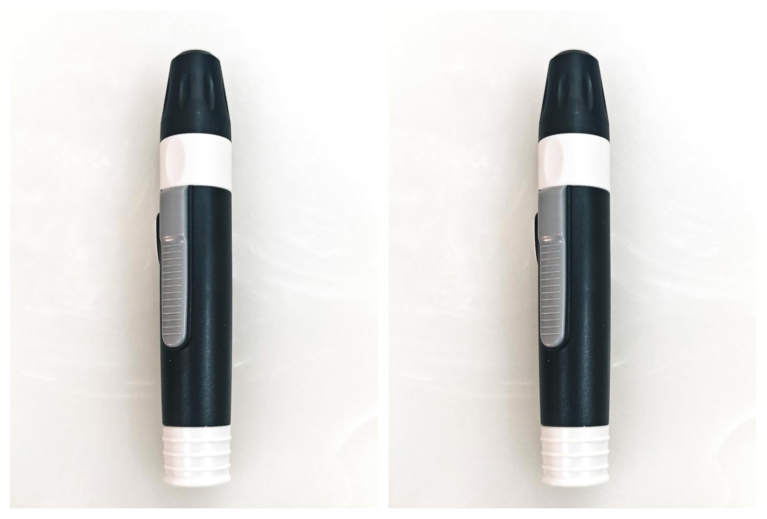 Lancing Device with Lancet Ejector – 5 Adjustable Depth Settings | 1+1 Pack