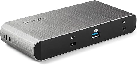 Kensington SD5500T Thunderbolt 3 and USB-C Docking Station, Dual 4K DisplayPort, for Macbooks, Windows and Surface, 60W PD (K38130US)