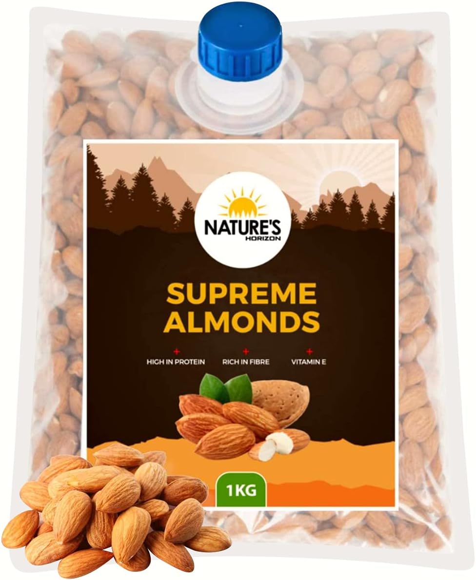 Premium Whole Almonds (1kg) - Delicious, Nutritious, and Perfect for Snacking and Cooking | No.1 Grade