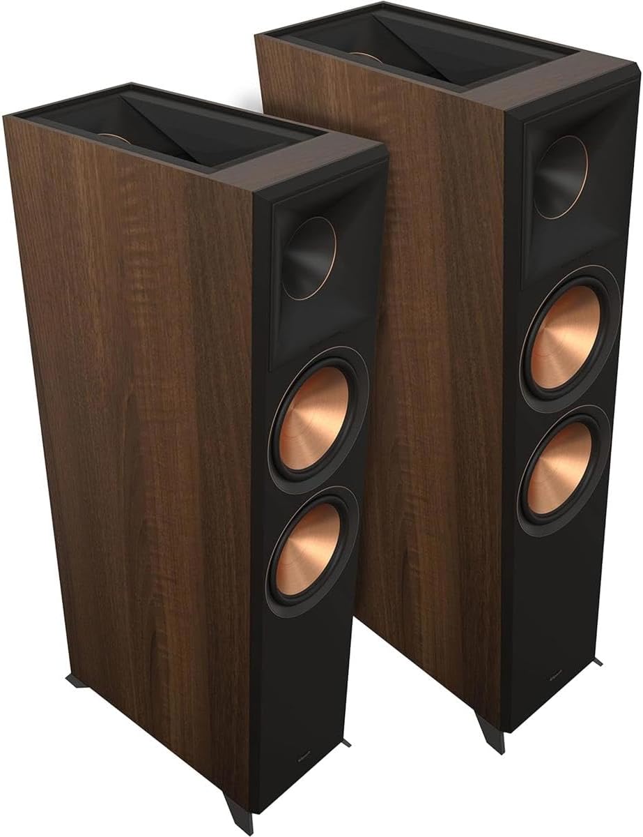 Klipsch Reference Premiere RP-8060FA II 6.5" 600W 2-Way Dolby Atmos Floorstanding Speaker, Walnut, Pair