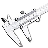 Spurtar Vernier Caliper Measuring Tool 6" Stainless Steel, 0-6Inch/0-150mm Manual Non Digital Calipers, 0.001"/0.02mm High Precision Durable Micrometer