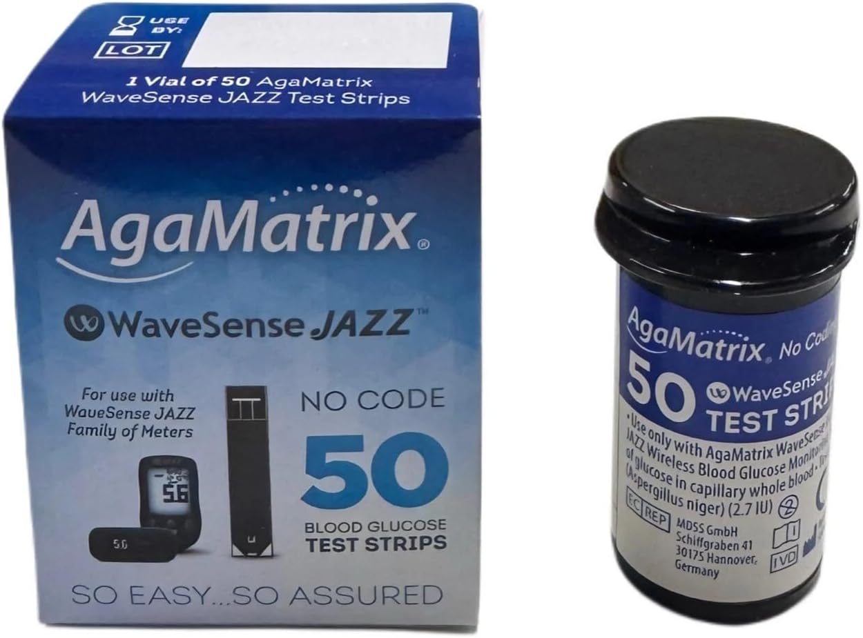WaveSense JAZZ Test Strips - 50 Pack