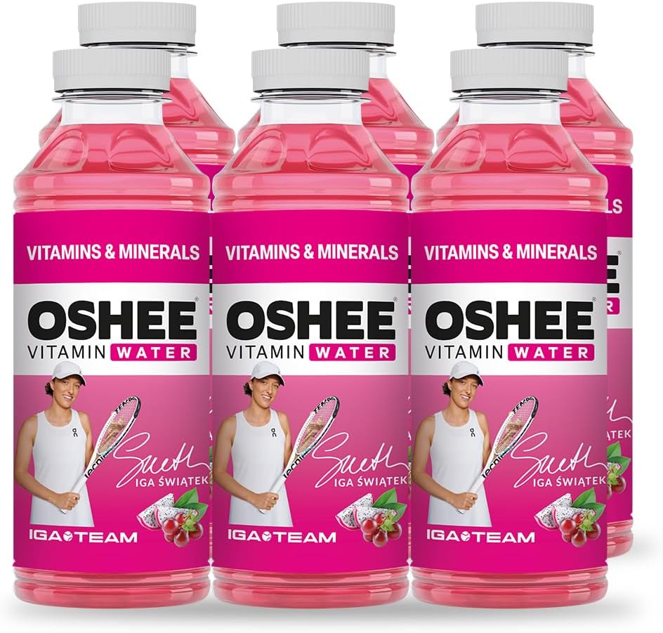 Oshee Vitamin Water H20 Vitamins & Minerals Flavour 555ml (Pack of 6) – Magnesium, Niacin, Pantothenic Acid, Vitamin B6, Folic Acid, Biotin, Vitamin B13