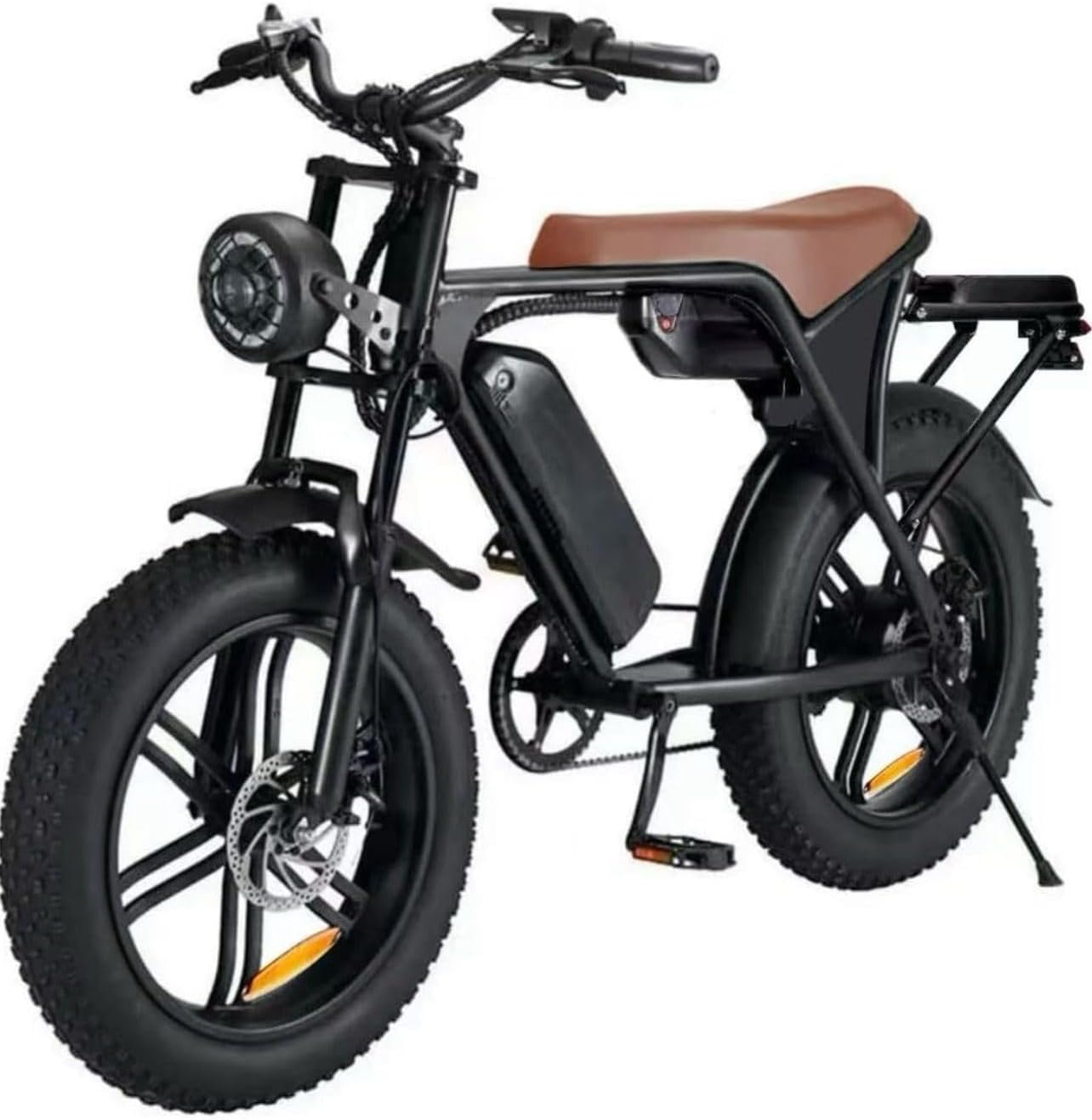 20” Electric Bike, 20 Inch E Bike, Hybrid Bike, 2 X 48V 15AH Double Batteries, 120 KM Range, LCD Display, 7 Gear, Rear Seat, Throttle, Suspension, Double Hydraulic Brakes, Headlight, Indicators New!