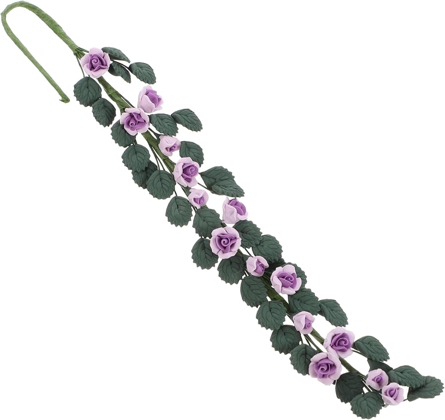 JOINPAYA Miniature Rose Flower Vine Model Realistic Artificial Floral Decor for Dollhouse Micro Landscapes Craft Projects for Diy Gardening and Home Decoration