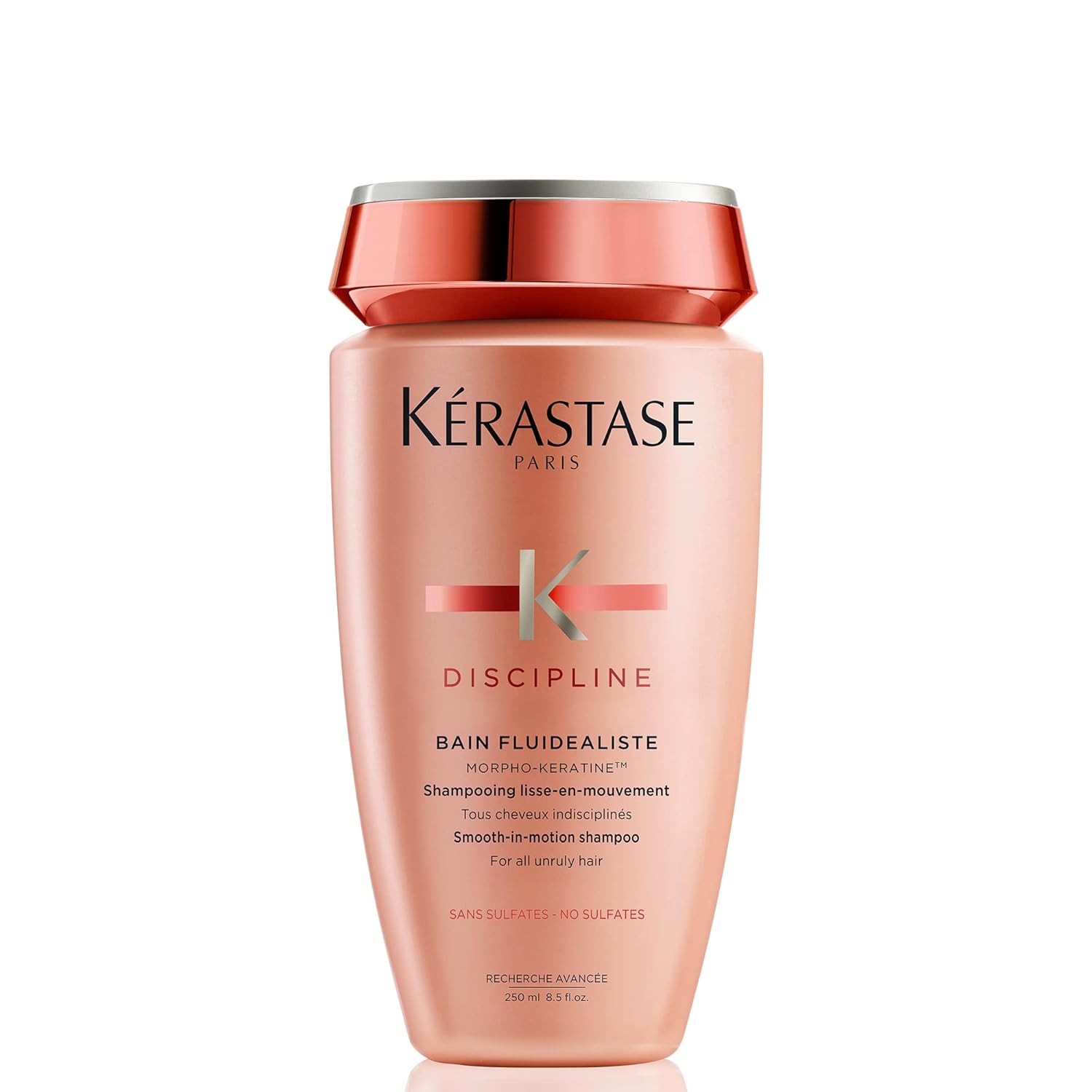 Kerastase Discipline Bain Fluidealiste Shampoo - Sulfate-Free, Smoothing & Hydrating, Frizzy Hair, Softens and Nourishes