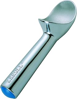 Zeroll 1012 Original Ice Cream Unique Liquid Filled Heat Conductive Handle Simple One Piece Aluminum Design Easy Release 24 Scoops per Gallon Made in USA, 3-Ounce, Silver