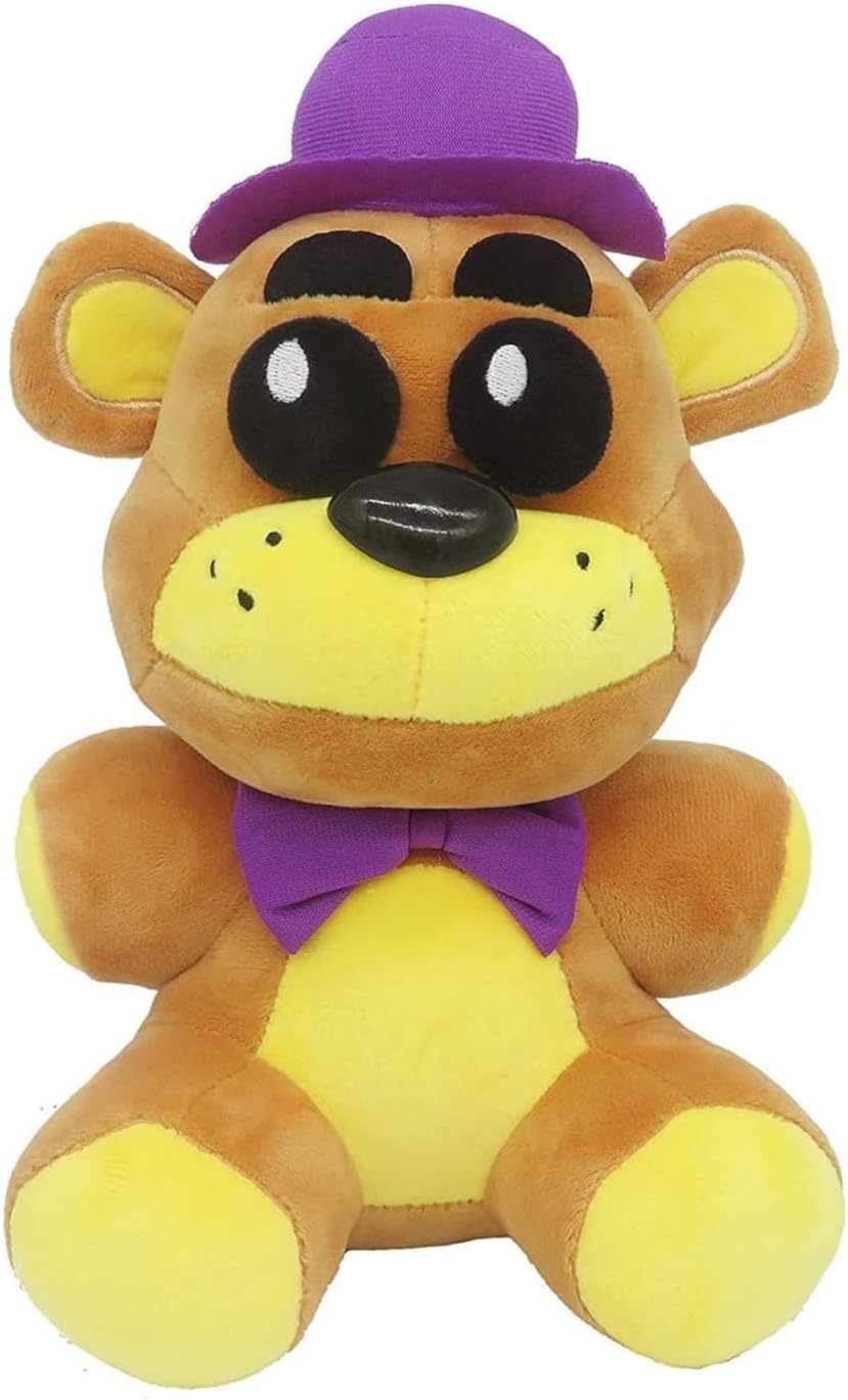 5 Nlghts Plush Collectible Figure F-A-N-F Nightmare Plush Toys for Game Fans - Party Decorations Birthday Gifts for Kids Boys Teen (golden)
