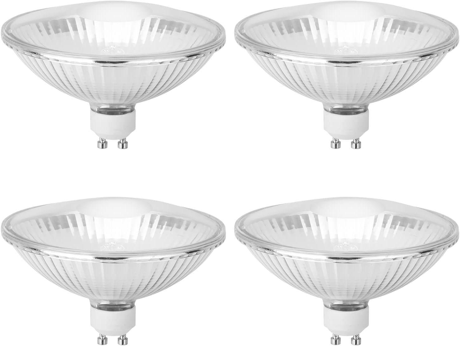 Dimmable GU10 Based AR111/FR111 Halogen Bulb, 75W 900LM Reflector GU10 Flood Bulbs for Down Light Track Light Warm White 3000K (Pack of 4)