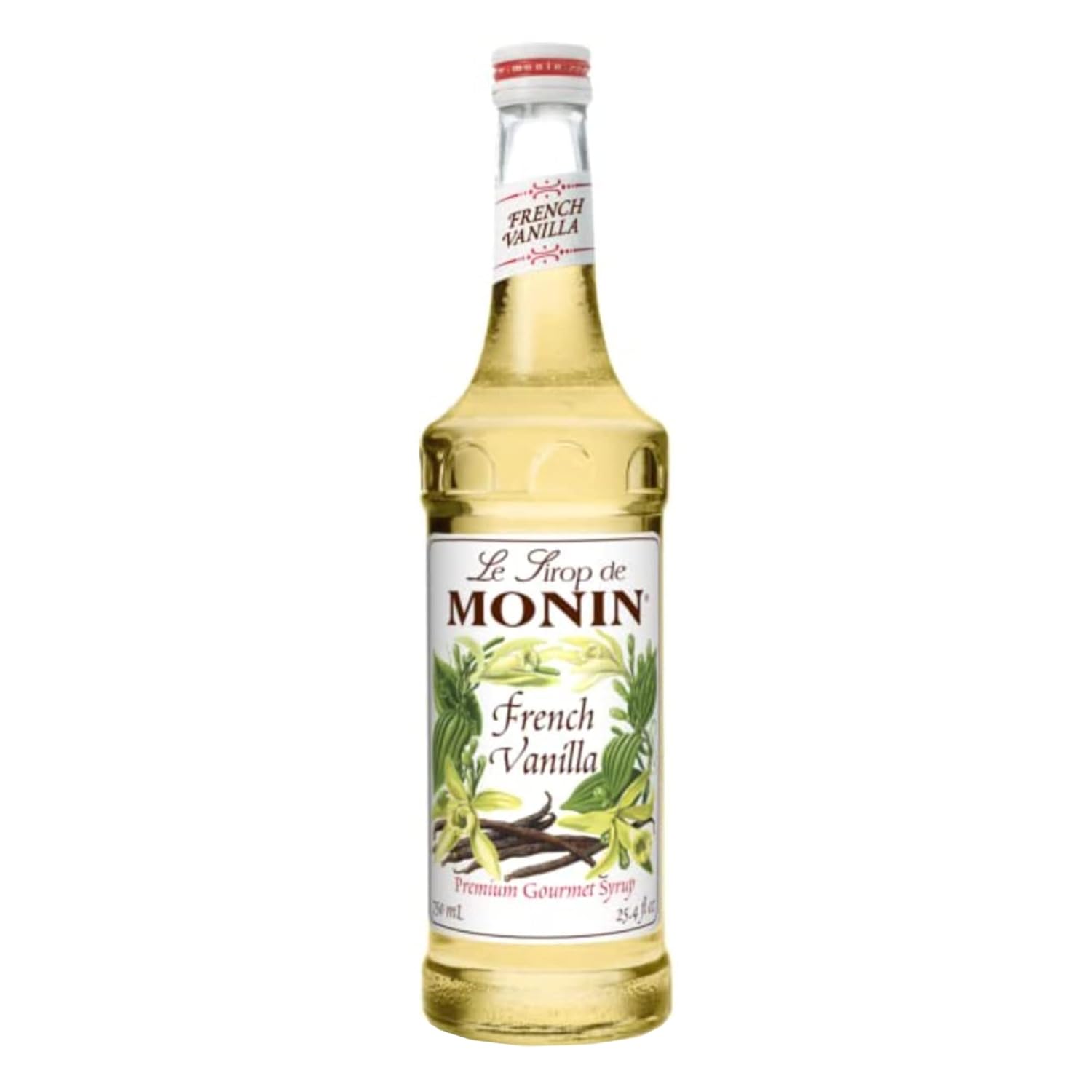 Monin - French Vanilla Syrup, Versatile Flavor, Natural Flavors, Great for Coffees, Cocktails, Shakes, and Kids Drinks, Non-GMO, Gluten-Free (750 ml)
