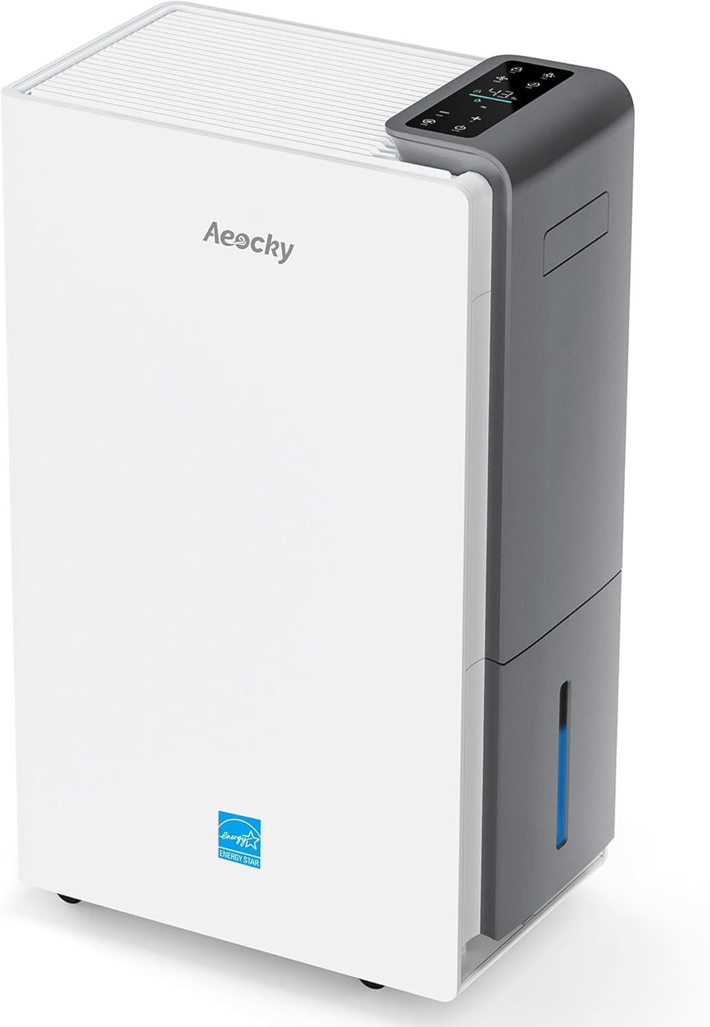5500 Sq.Ft Most Efficient Energy Star 2024 Dehumidifier,AEOCKY Max 80 Pint/Day Smart Compressor Dehumidifier with Drain Hose, Intelligent Humidistat,for Basement, Large Room, Bedroom, Home, Bathroom