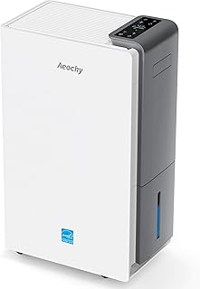 5500 Sq.Ft Most Efficient Energy Star 2024 Dehumidifier,AEOCKY Max 80 Pint/Day Smart Compressor Dehumidifier with Drain Hose, Intelligent Humidistat,for Basement, Large Room, Bedroom, Home, Bathroom