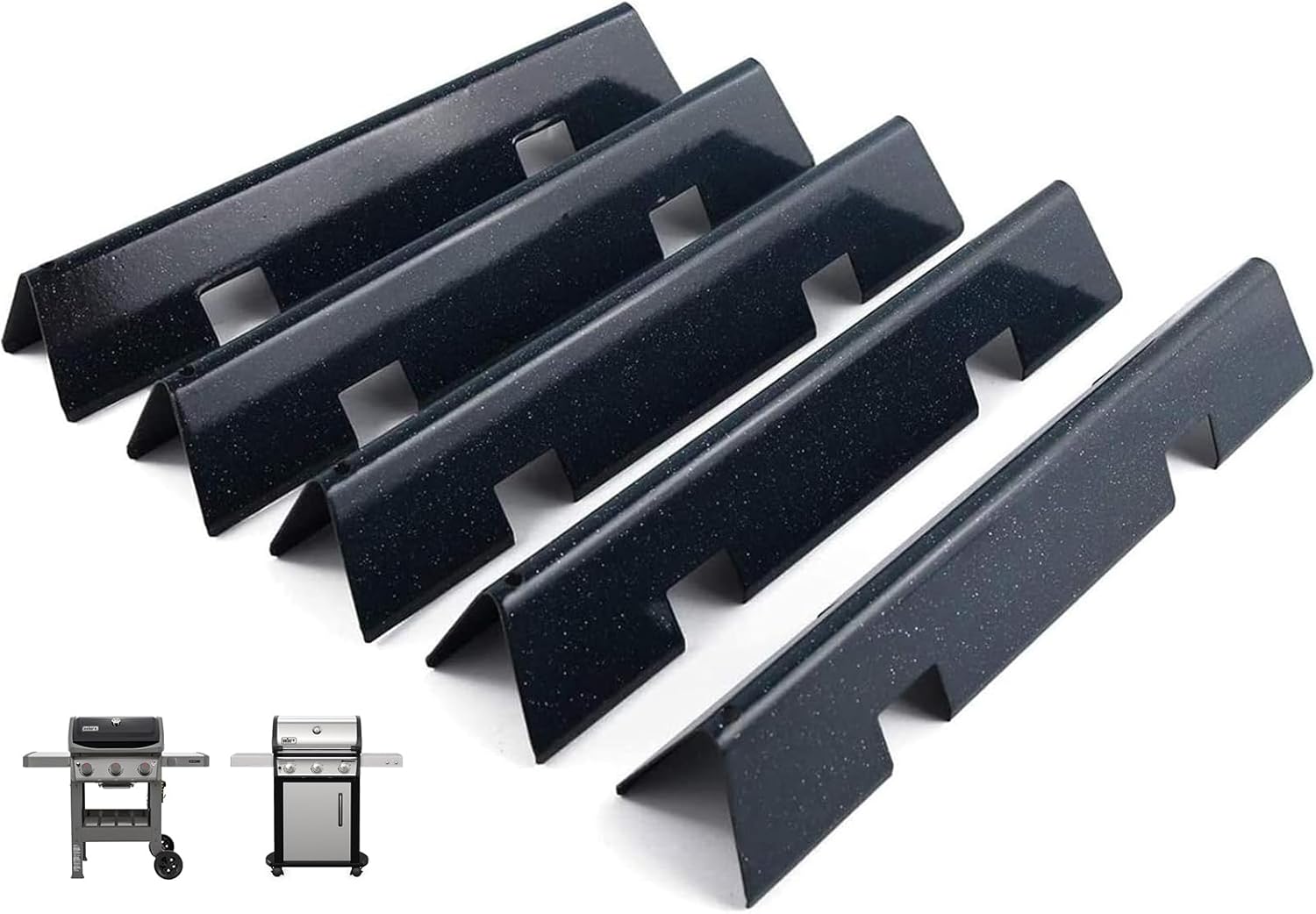 7636 Flavorizer Bars for Weber GS4 Spirit 2 Parts, Replacement for Weber GS4 Spirit II & I E310 E320 S310 S320, Spirit S315, E315, for Weber Spirit II Flame Guard 67046 69797 68843, Porcelain-enameled