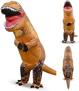 Adult T-Rex Inflatable Cosplay Costume Dinosaur Suit Tyrannosaurus Blow Up Jumpsuit Outfit
