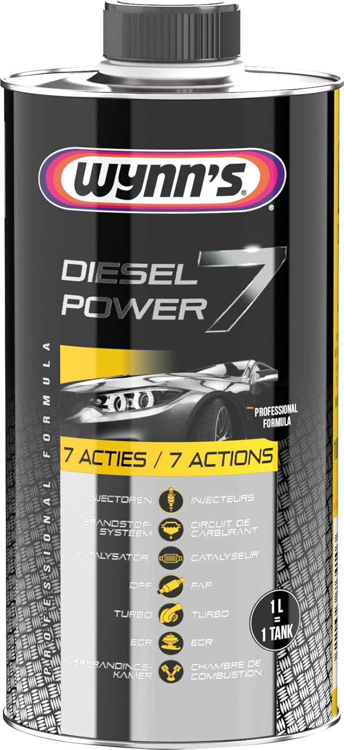 Wynn's Diesel Power 7 Complete Action Fuel Additive Optimises Engine Performance 1L