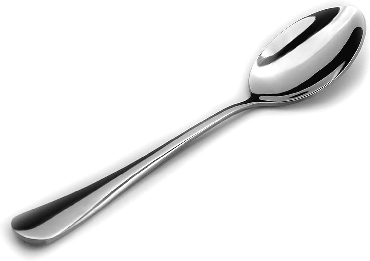 HIWARE 12-Piece Stainless Steel Teaspoons, Spoons Silverware Set, Dishwasher Safe - 6.7 Inches