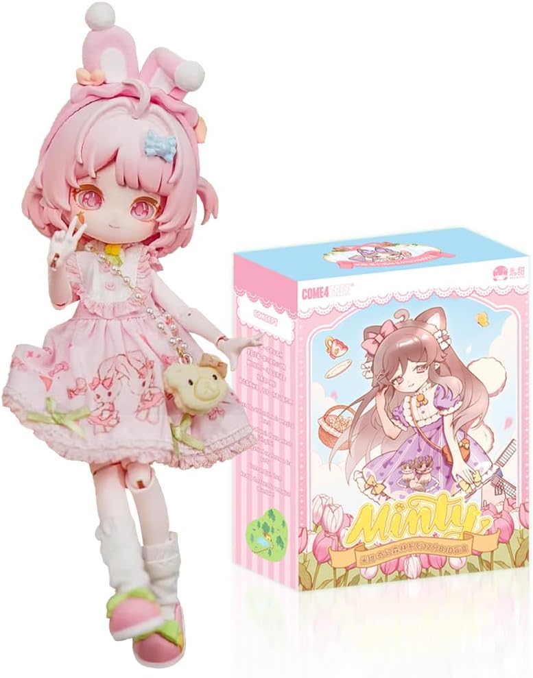 XiDonDon Minty The Fantasy Forest Series 1/12 BJD Doll OB11 Size Action Figures Collectable Anime Figures Dolls Mystery Box Boy Girls Gifts (Two Boxes)