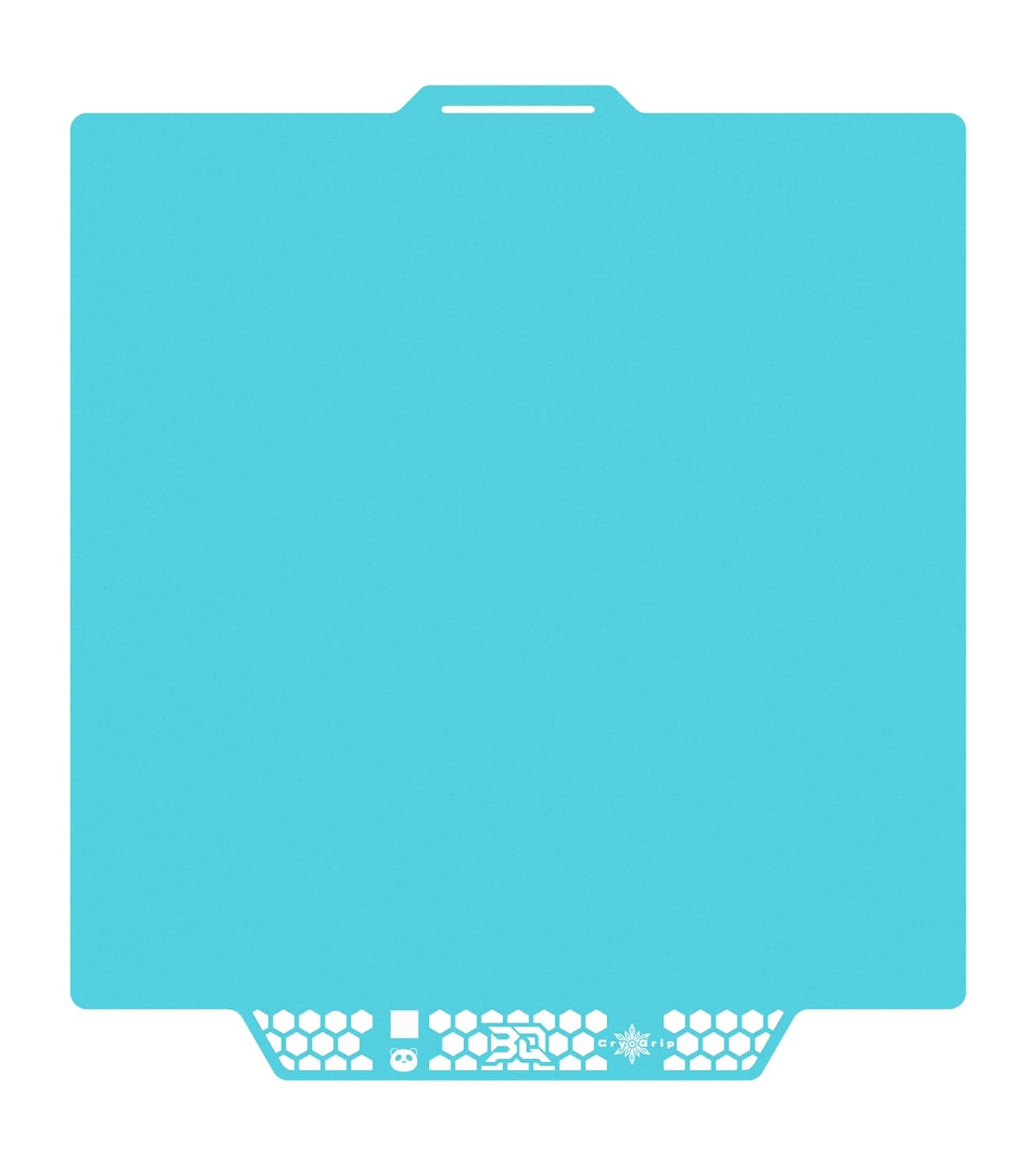 BIQU CryoGrip Pro Glacier-Original Panda Build Plate for Bambu-Lab P2S P1S P1P X2D X1C X1E A1 3D Printers, Double-Sided Fine Textured Spring Steel Sheet, Firm Adhesion, 257x257mm, 1 Piece