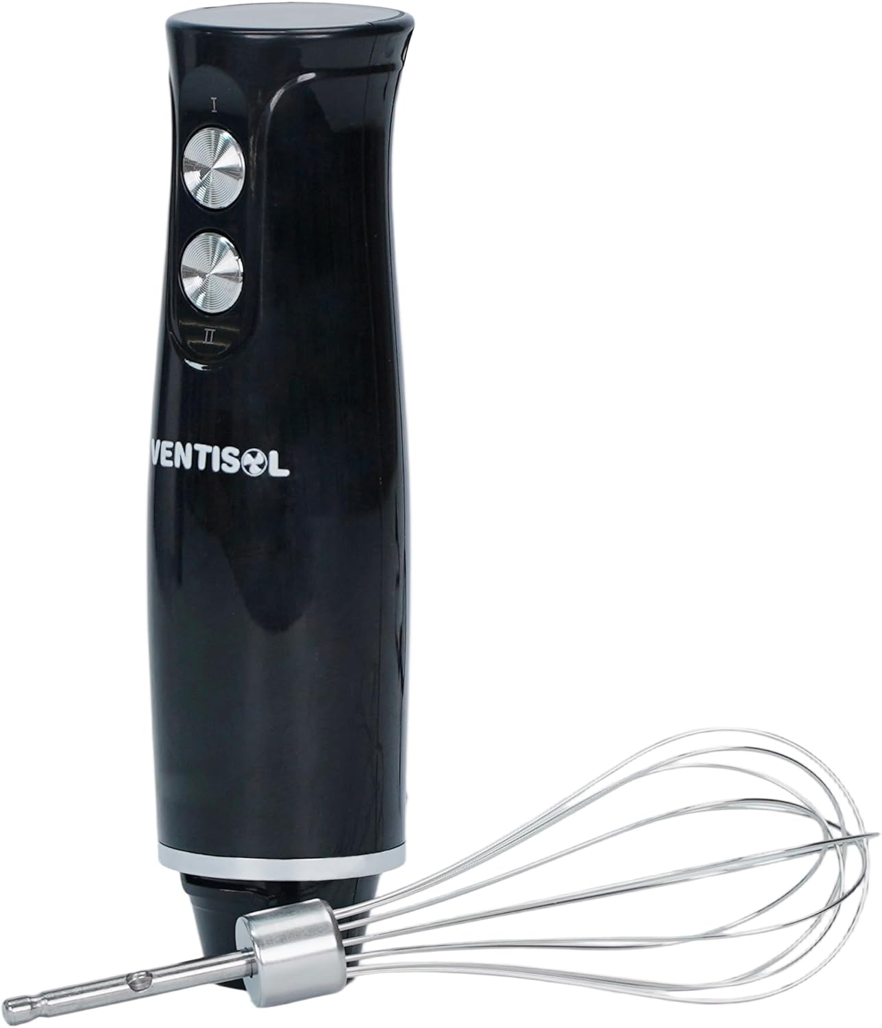 VENTISOL Electric Hand Mixer – 12W Lightweight 5-Speed Handheld Mixer with Turbo Function, Stainless Steel Beaters & Dough Hooks for Baking, Eggs, Cream & More