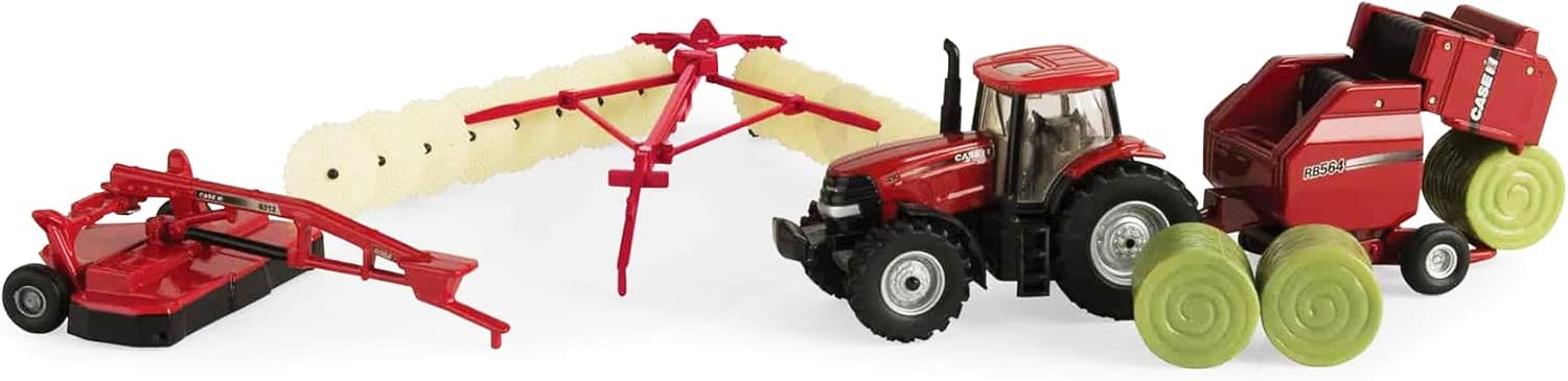 ERTL 1/64th Case IH 4 Piece Haying Set 44078