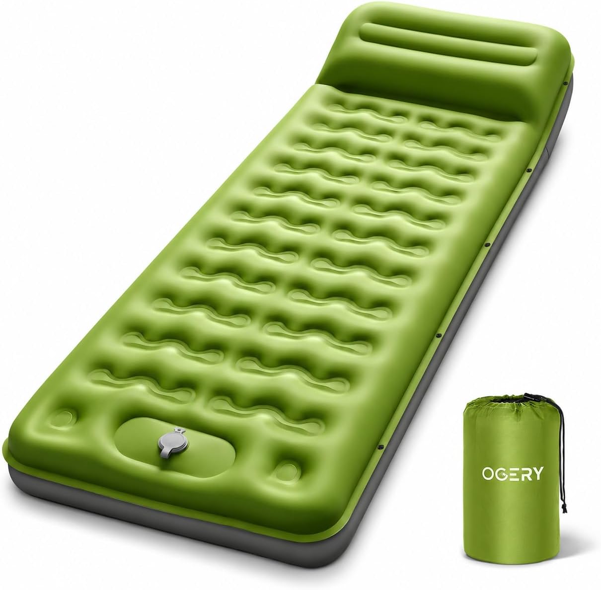 OGERY Sleeping Pad, Ultralight Inflating Camping Pad with 6" Extra-Thick