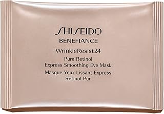 Shiseido Benefiance WrinkleResist24 - Pure Retinol Express Smoothing Eye Mask - 12 Sets of Two Eye Masks - Reduces Appearance of Wrinkles in 15 Minutes