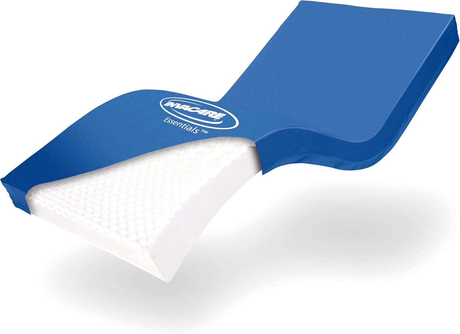 Invacare Hospital Bed Mattress, Fluid-Resistant Removable Cover, Long Term Care Pressure Redistribution Medical-Grade Foam Mattress, 5 Fortress Shaped Cells, Made in The USA